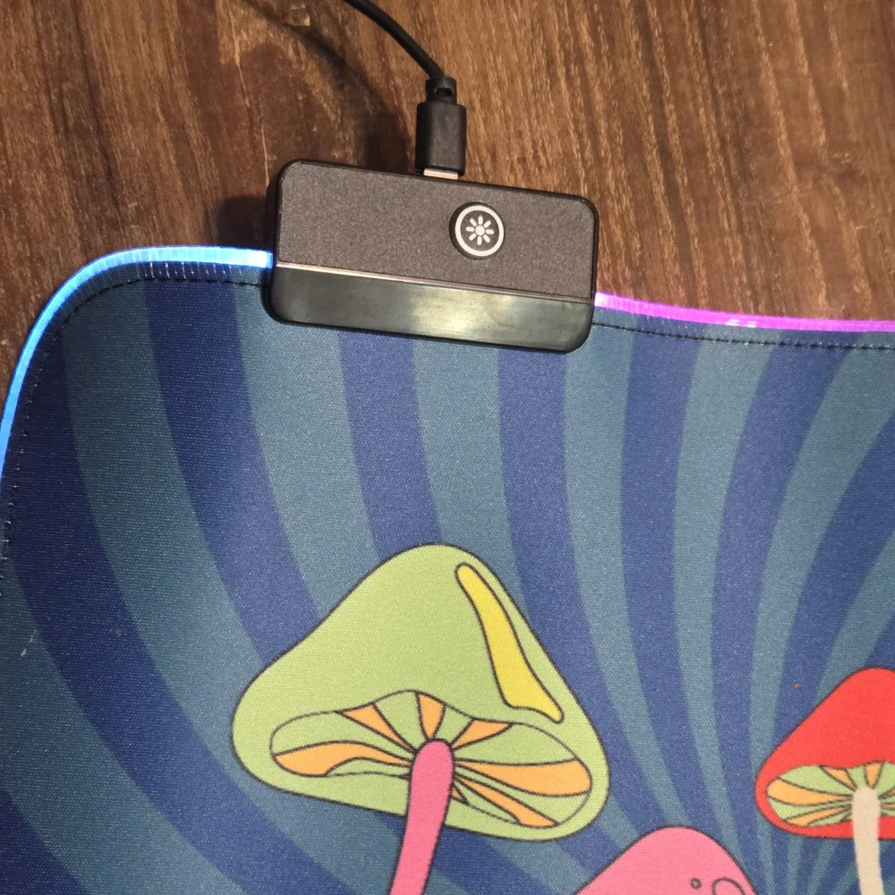 Colorful Mushroom Design Light-Up Mouse Pad Vivitar Electronic Mousepad